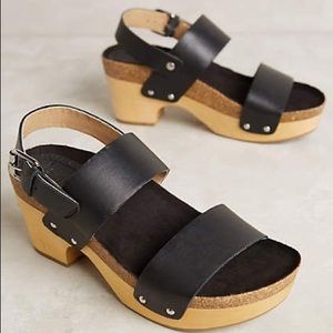 Anthropologie Latigo Larry Clog Sandals